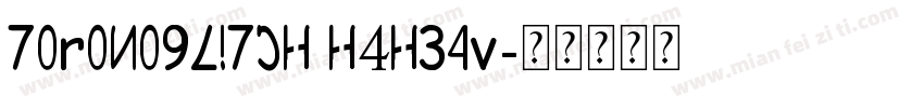 ToronoGlitch H4Heav字体转换